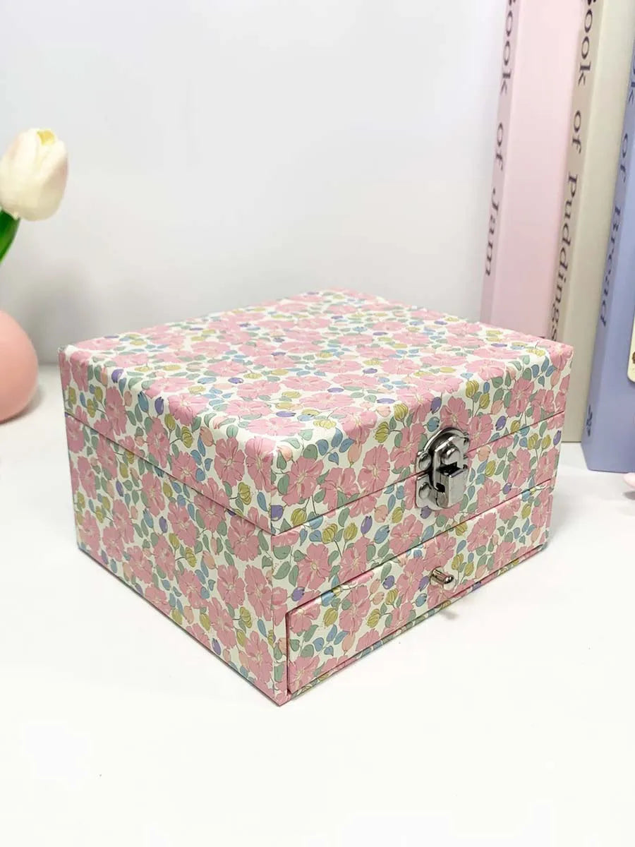 1pc Music Box with Drawer Mirror Rotating Ballet Dancer and pink pony Jewelry Storage for Ring Necklaces Bracelets Birthday Gift