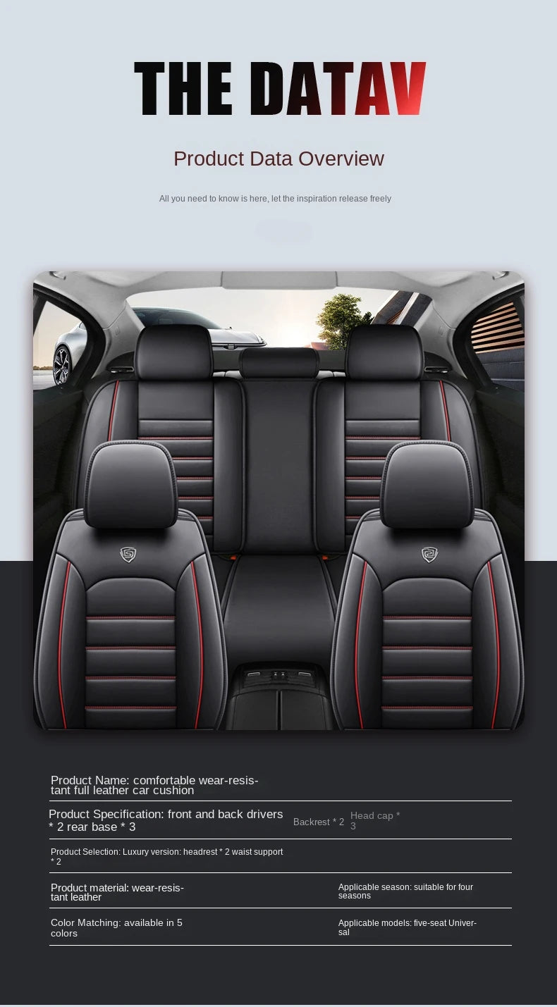Universal Style Car Seat Cover for Volkswagen Touareg Golf ID3 ID4 X T-Cross Car Accessories Interior Details Seat Protector