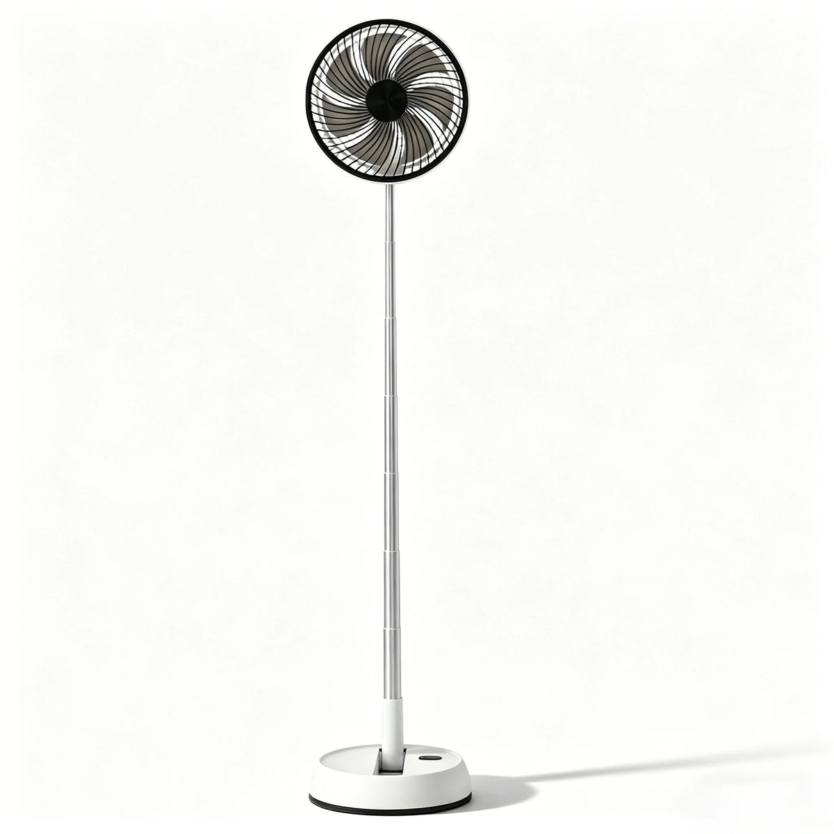 Remote control telescopic folding desktop vertical electric fan 5400mAh silent timed left and right rotation USB electric fan