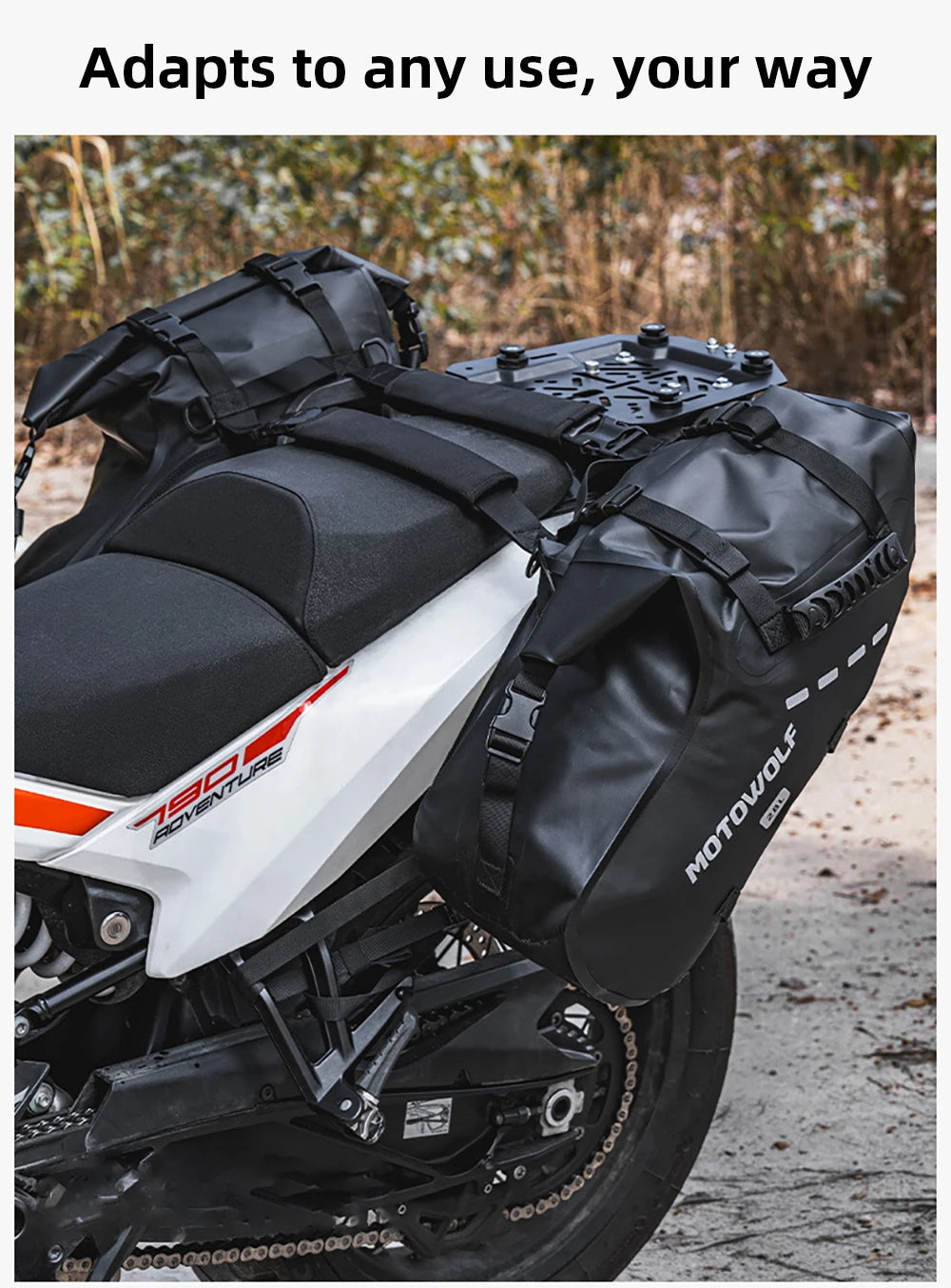 Waterproof Motorcycle Bag 18L 28L 48L Motorcycle Saddle Side Bag Large Capacity Universal Fit Motorcycle Pannier Bag
