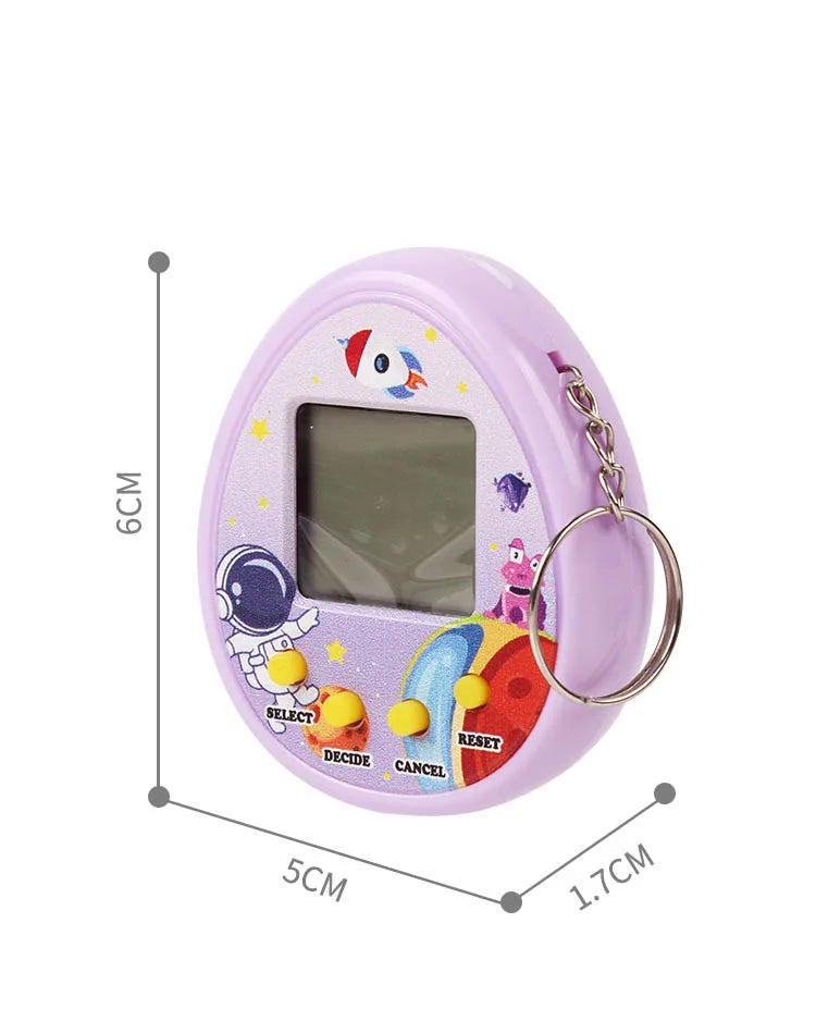 1PCS Transparent Electronic Pets Game Handheld Game Console Toy Virtual Cyber Digital Pet Pixel Funny Gift Play Toy