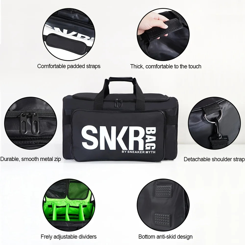 Multifunctional Sports Handbag Lightweight Large Zipper Gym Bag Letter Pattern Oxford Basketball Training Bag