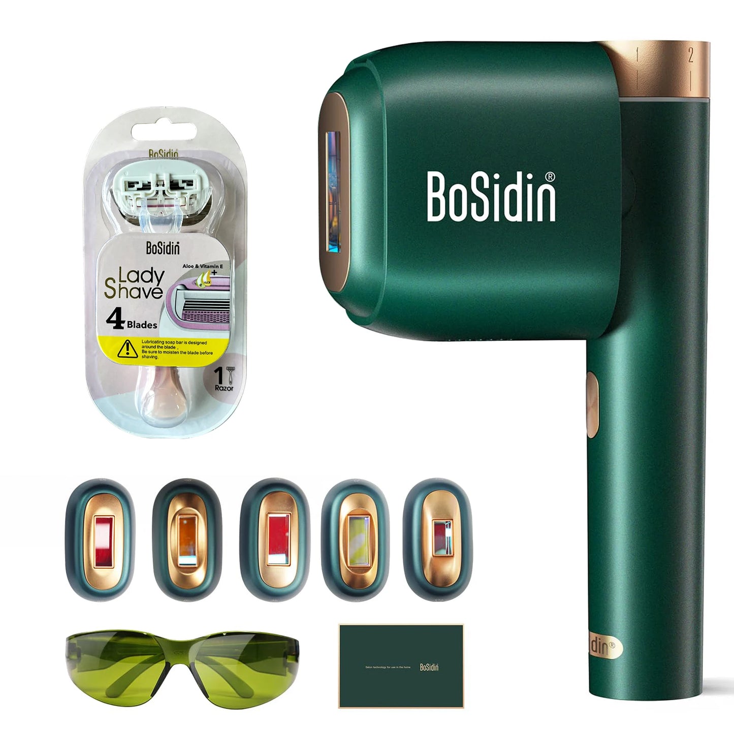 Ipl Hair Removal ABS Portable Machine With 5 Laser Head Unlimited Flashes Women Man Painless Laser Epilator For Body
