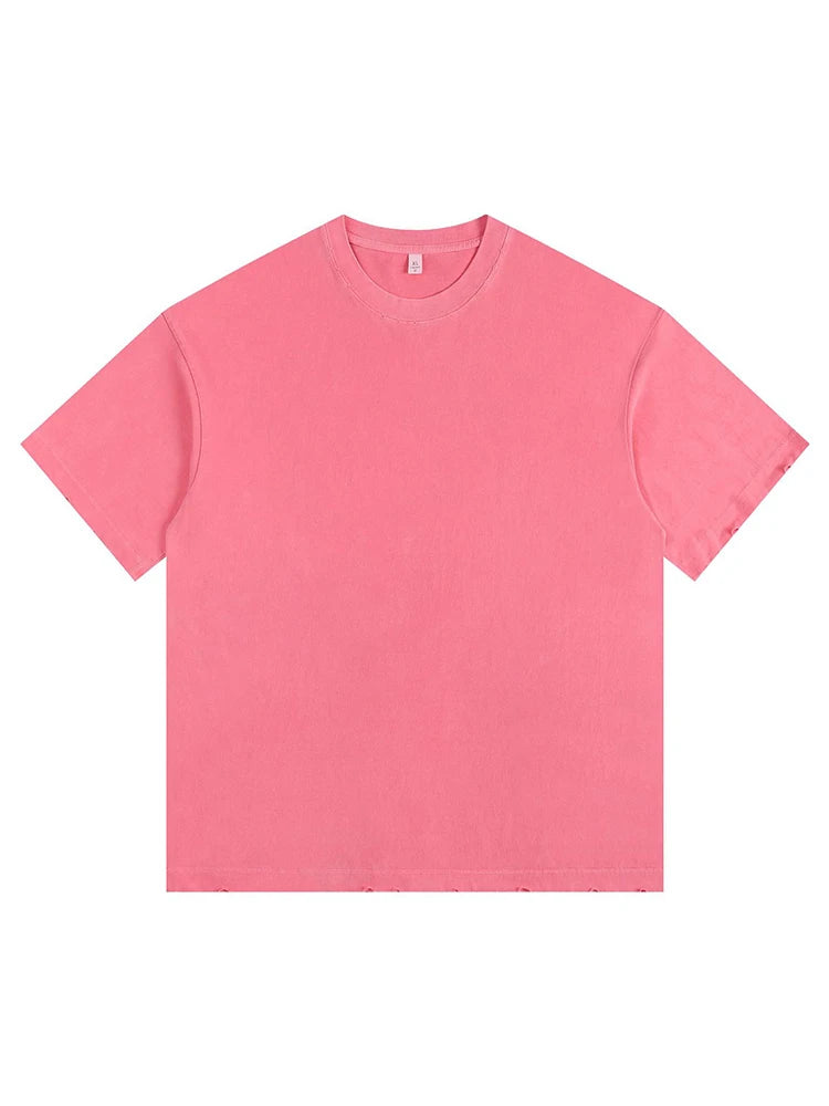 MiuKoMiYa Summer Loose T Shirts Women Basic Cotton Wahsed Short Sleeve Tees Oversized Casual Basic Female T Shirts Streetwear