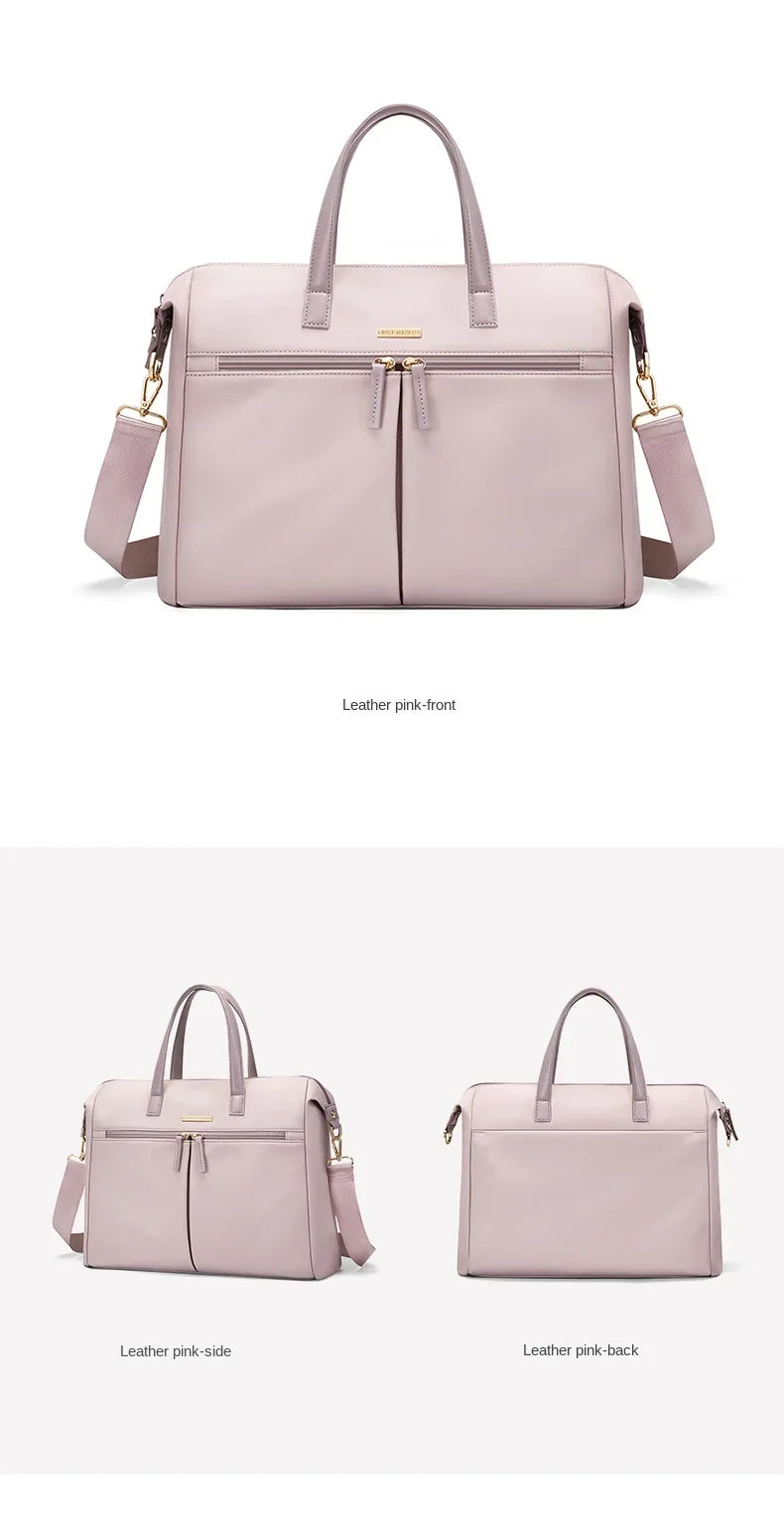 GOLF Women's Business Bags Briefcases Laptop 15 Inch Bag Commuter Handbag Lady Casual College Shoulder Bags for Women Trend 2024