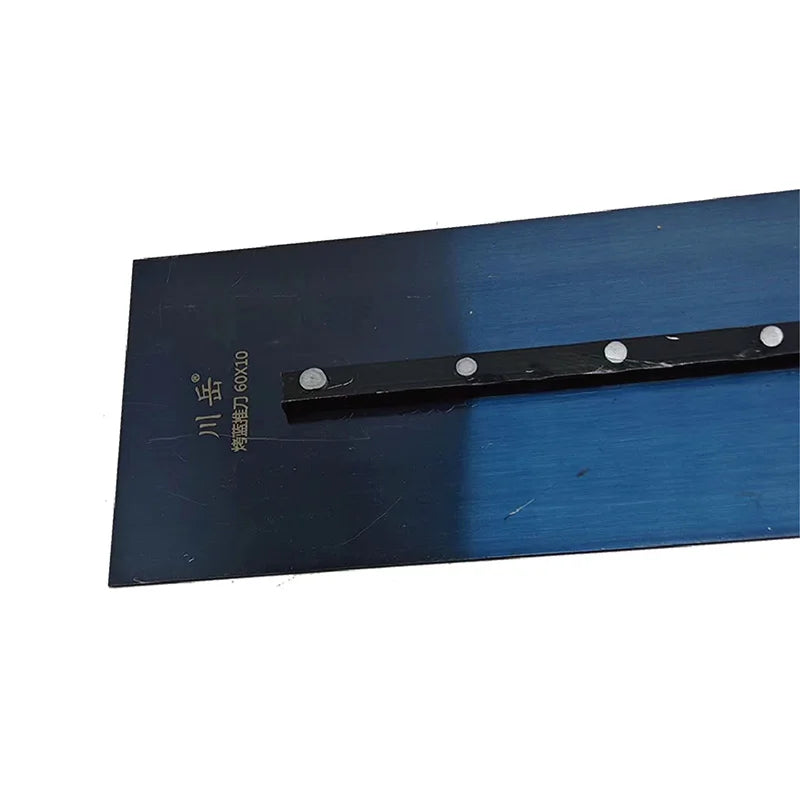 60CM Plastering Trowel Wooden Handle Blue Steel Blade Skimming Construction Putty Knife Drywall Tools Spatula for Smoothing