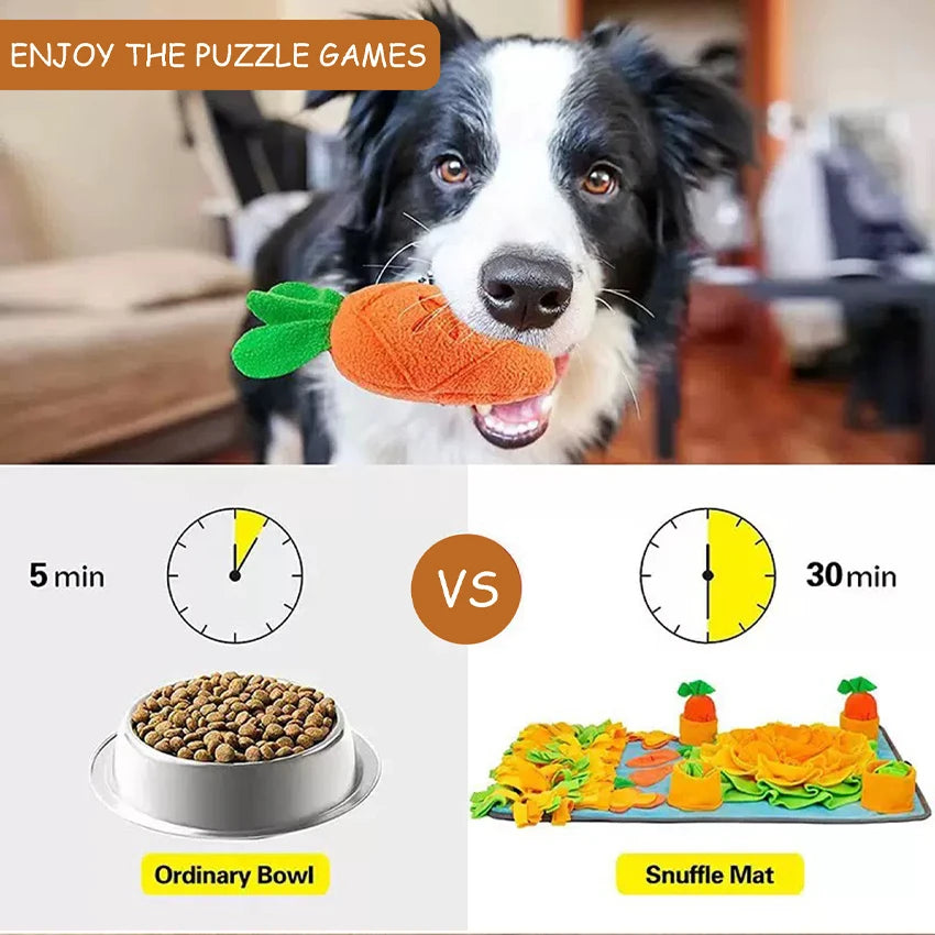 Pet Sniffing Mat Indoor Dog Walking Dog Cat Foraging Toy Dog Stress Relief Puzzle Treasure Hunt Game Slow Eating Mat