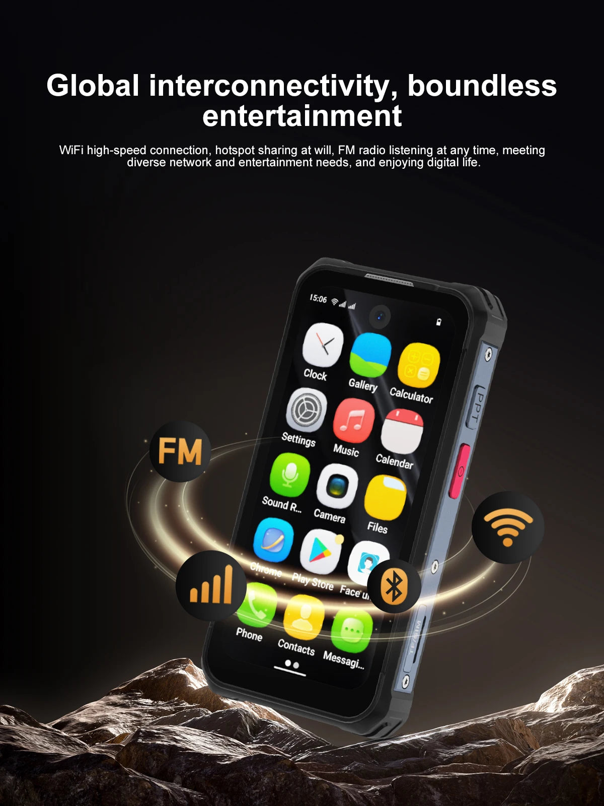SERVO TANK500 4G PTT Smartphone Android 12 6+128GB Dual Camera 5MP+13MP 3.88"Display IP68 Waterproof Rugged Mobile Phone 3000mAh