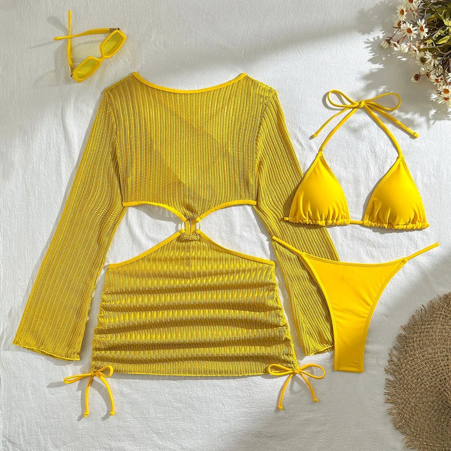 2026 Sexy Bikinis Female Swimsuits Women's Three-Piece Swimwear Beach Swim Wear Bathing Suits Brazilian Bikini Set Pool Bather