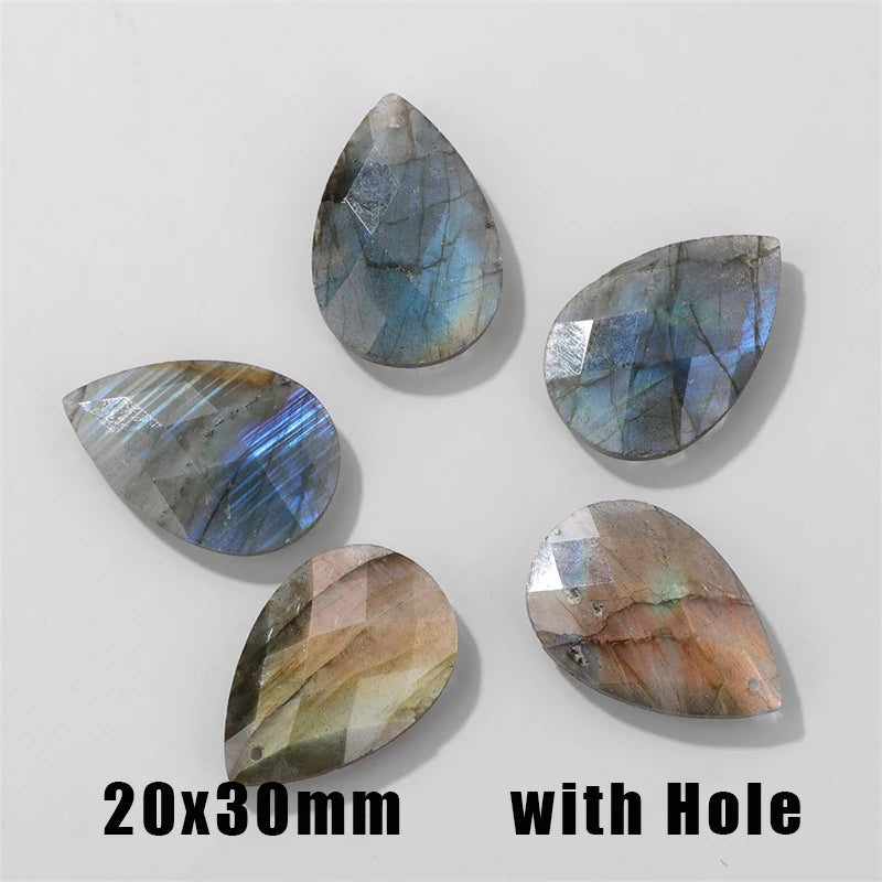 High Quality Natural Stone Labradorite Beads Charms Shiny Healing Gem Stone For Jewelry Making Necklace Earrings Accessries