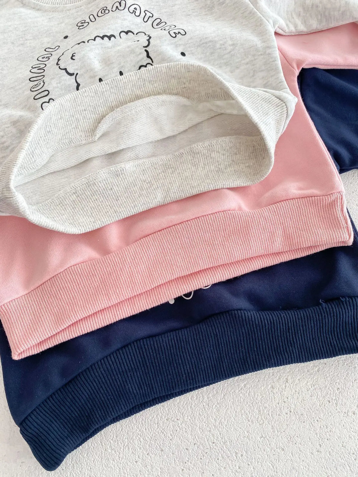 Spring New Baby Clothing Set, Korean Style Cute Bear Two-Piece Outfit for Kids, Long Sleeve Top & Pants Set