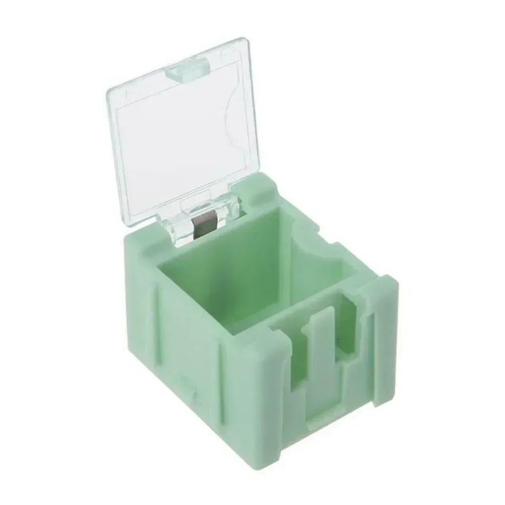 10pcs Electronic Component Container Cases Mini Storage Boxes Kit Plastic Mini Tool Box For Chip Screws Nuts 31.5x21.5x25mm