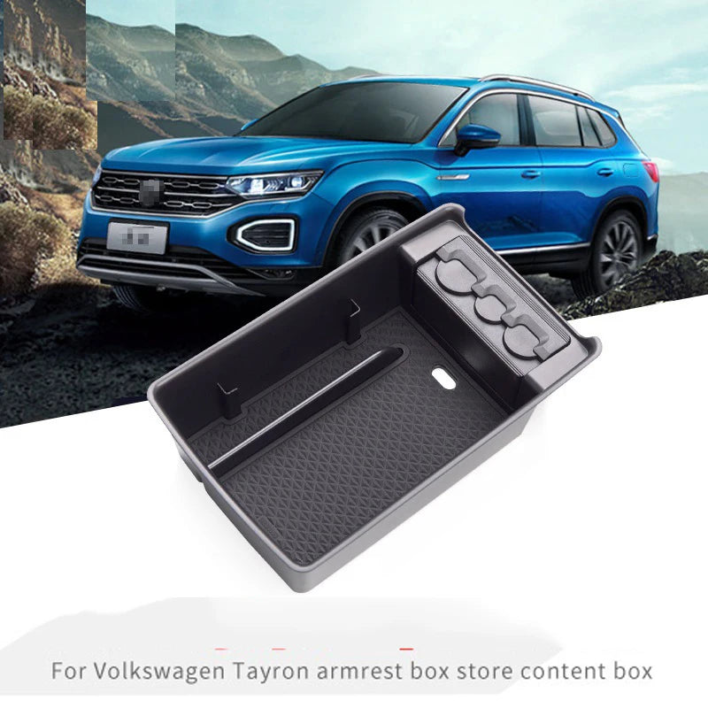 For Tayron 2019-2024 Armrest Box Storage Box ABS Car Storage Car Interior Decoration Supplies Accessories