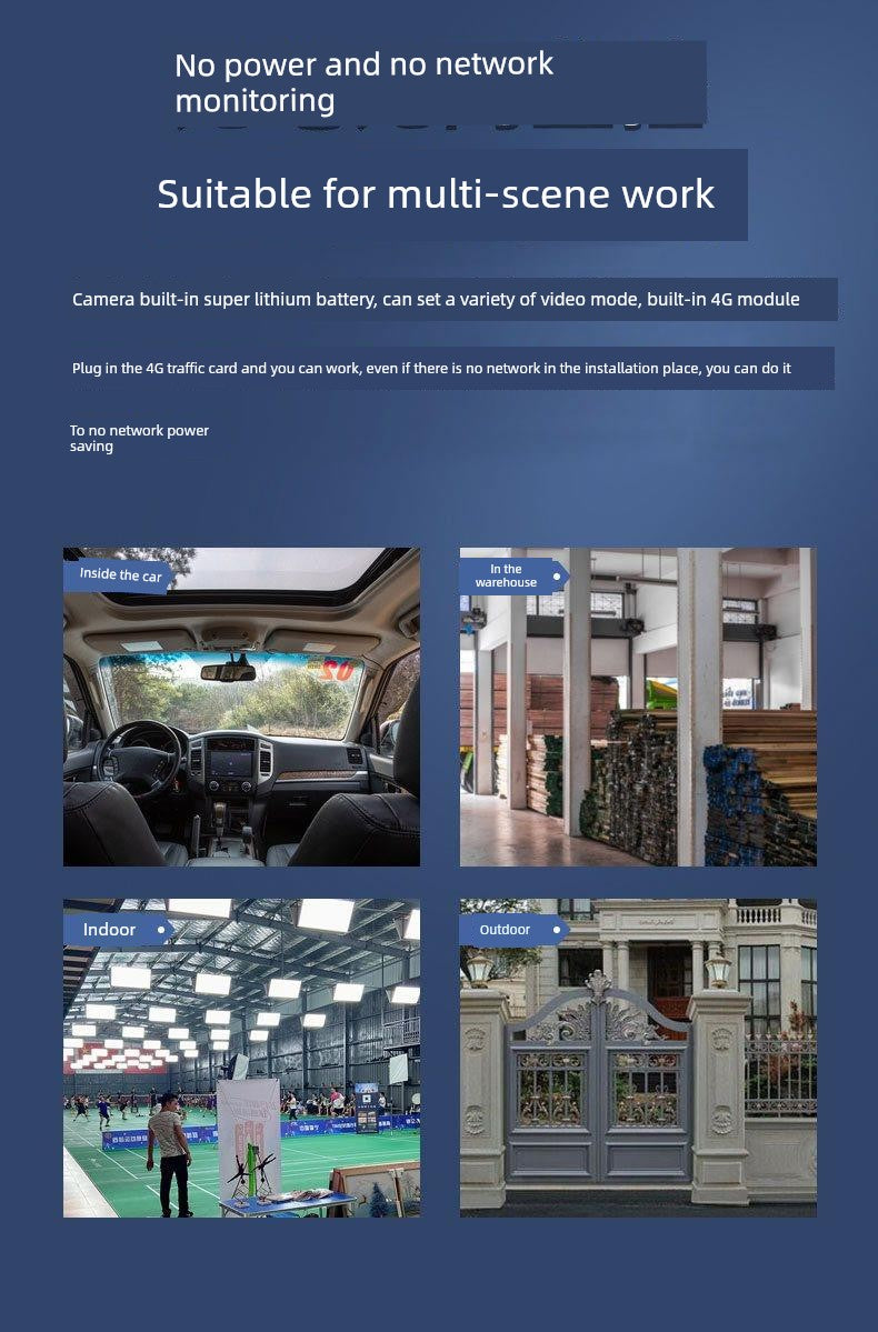 Wireless Surveillance Camera For Home WiFi Remote Outdoor HD Night Vision Door Punch-Free 1319