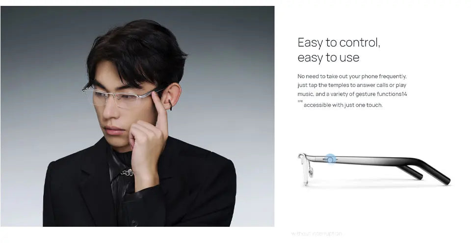 Huawei Smart Glasses 2 All-weather intelligent broadcasting, 11 hours of continuous listening