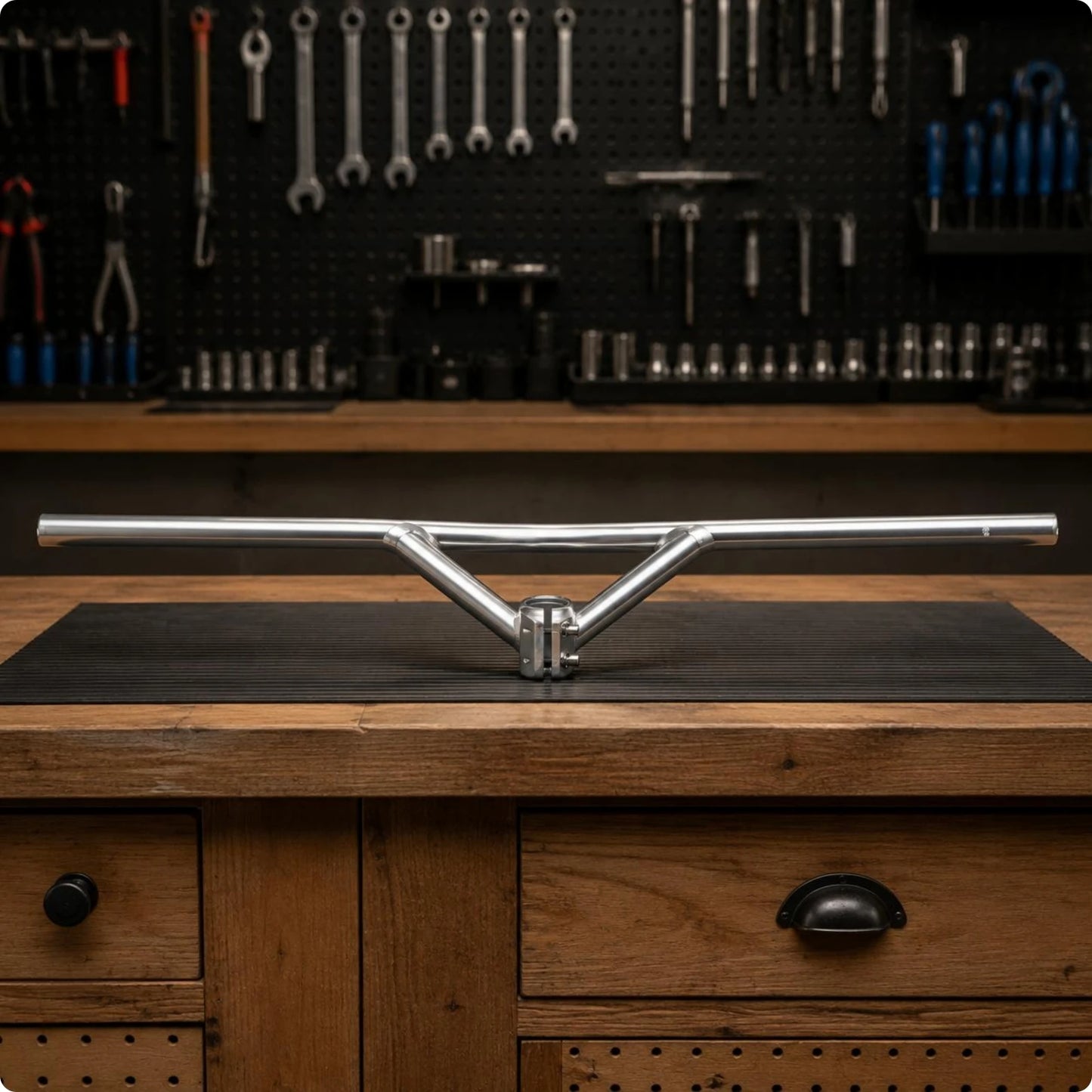 Aluminum Alloy Handlebar Retro Appearance Aluminum Riser Handlebar Riser Bike Bar Comfortable Grip Cycling Equipment Lightweight