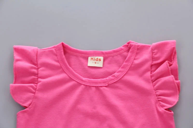 New Summer Fashion Baby Girls Clothes Children Cute Cotton Vest Shorts 2Pcs/Sets Toddler Casual Costume Infant Kids Tracksuits