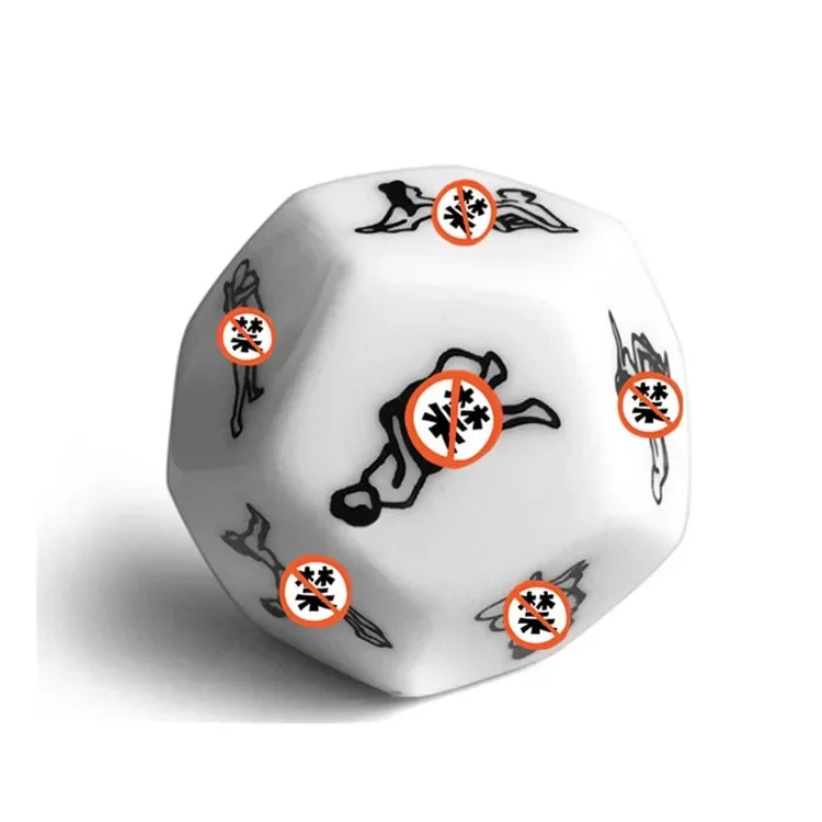 12 Sides Sex Toys for Couples Funny Sex Dice Adult Game Erotic Love Sexy Posture Foreplay Lovers Humour Game Toy Romantic Party