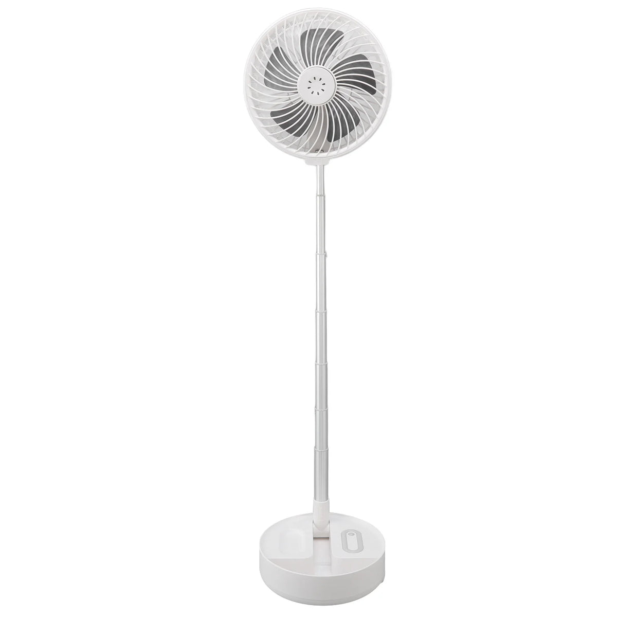 Folding Telescopic Fan 4 Speed USB Charging Remote Control Portable Desktop Floor Fan with Light for Home Travel