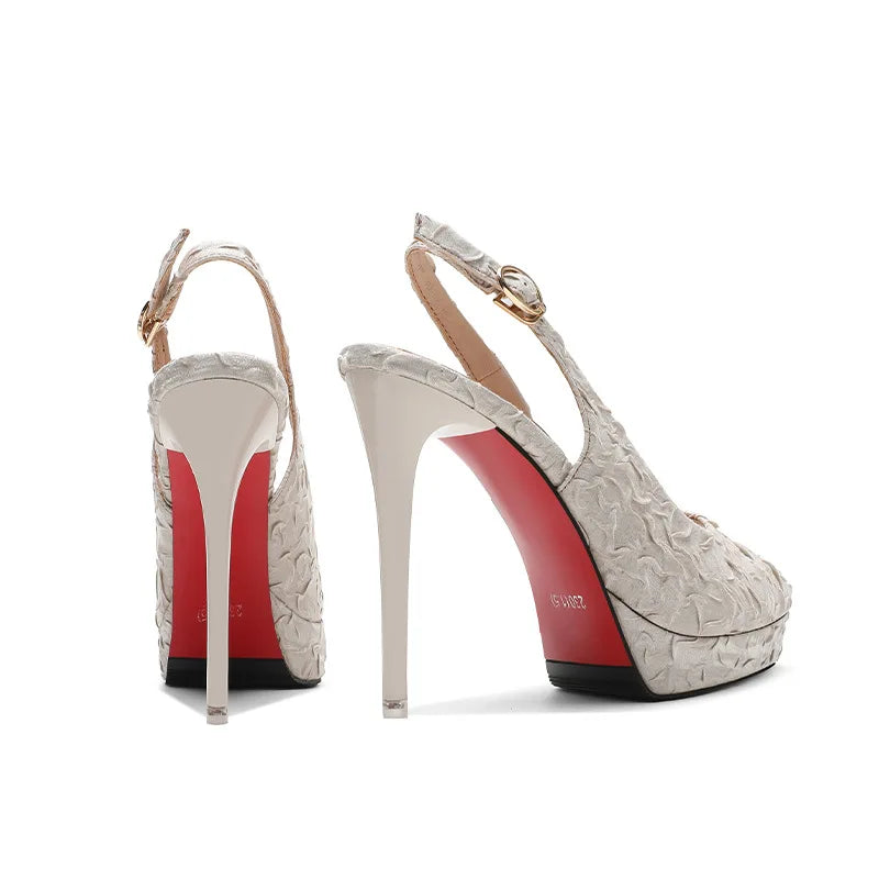 Sexy Women Pumps Bottom High Heels Platform Shoes Ladies Wedding Shoes Bride Chaussure Femme Talon 32-39 12cm Heels for women