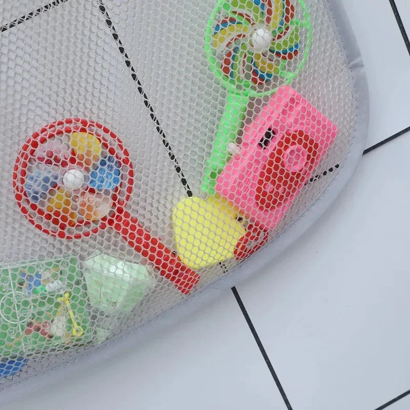 Baby Bath Toys Organizer Quick Dry Toddlers Mesh Net Bag for Bathroom Toy Storage Cartoon Shape Sand Beach Toys Storage Holder