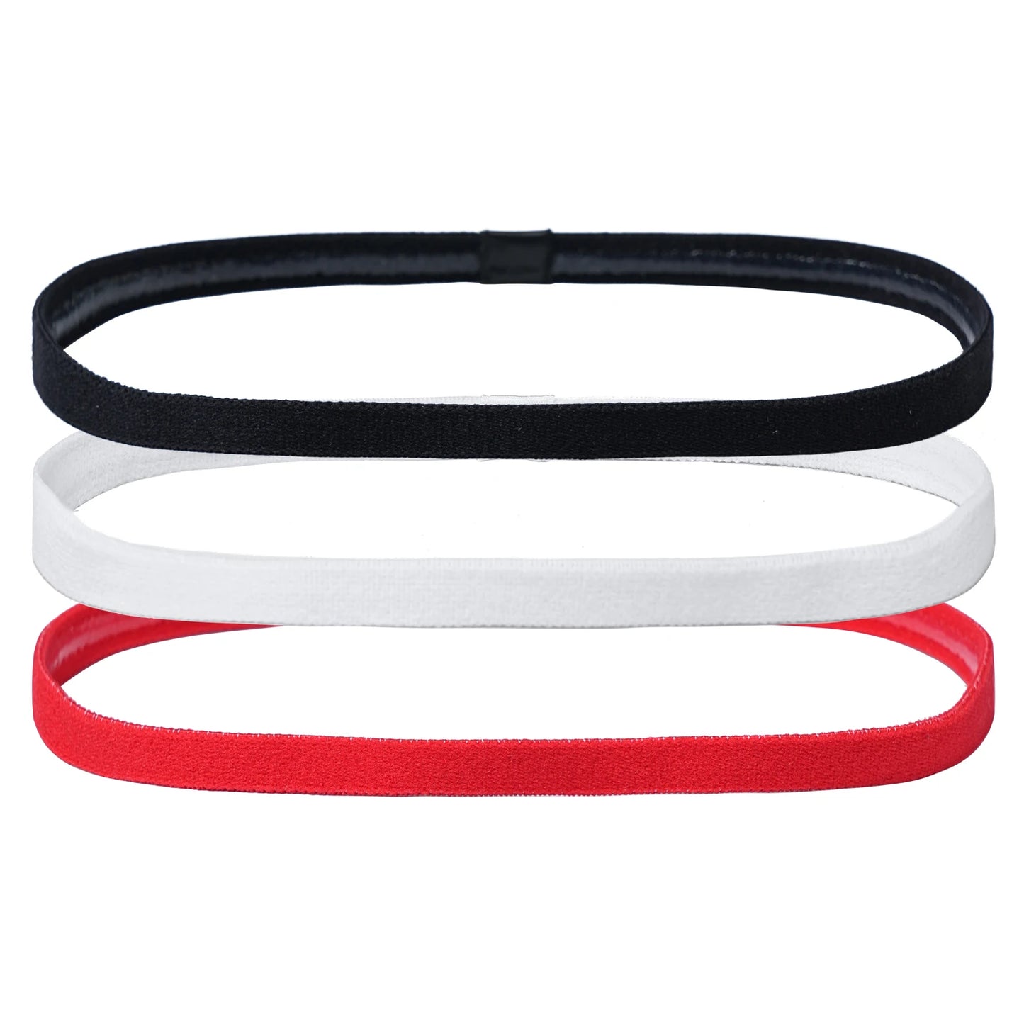 3Pcs Non-Slip Sports Hairband Silicone Strip Sweat Guide Elastic Headbands Yoga Hair Bands Sweatbands for Women Men