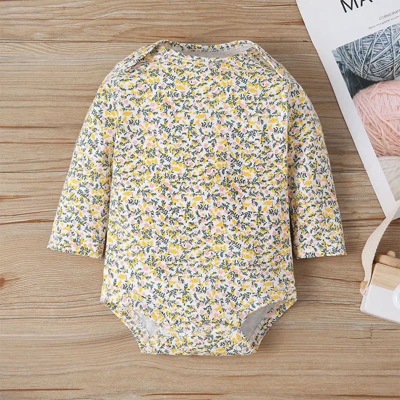 Infant Baby Boy Clothes Sets Winter Warm Cotton Hoodies+Romper+Pants Toddler Girls Clothes Hooded Coat+Jumpsuit+Trousers 3 PCS