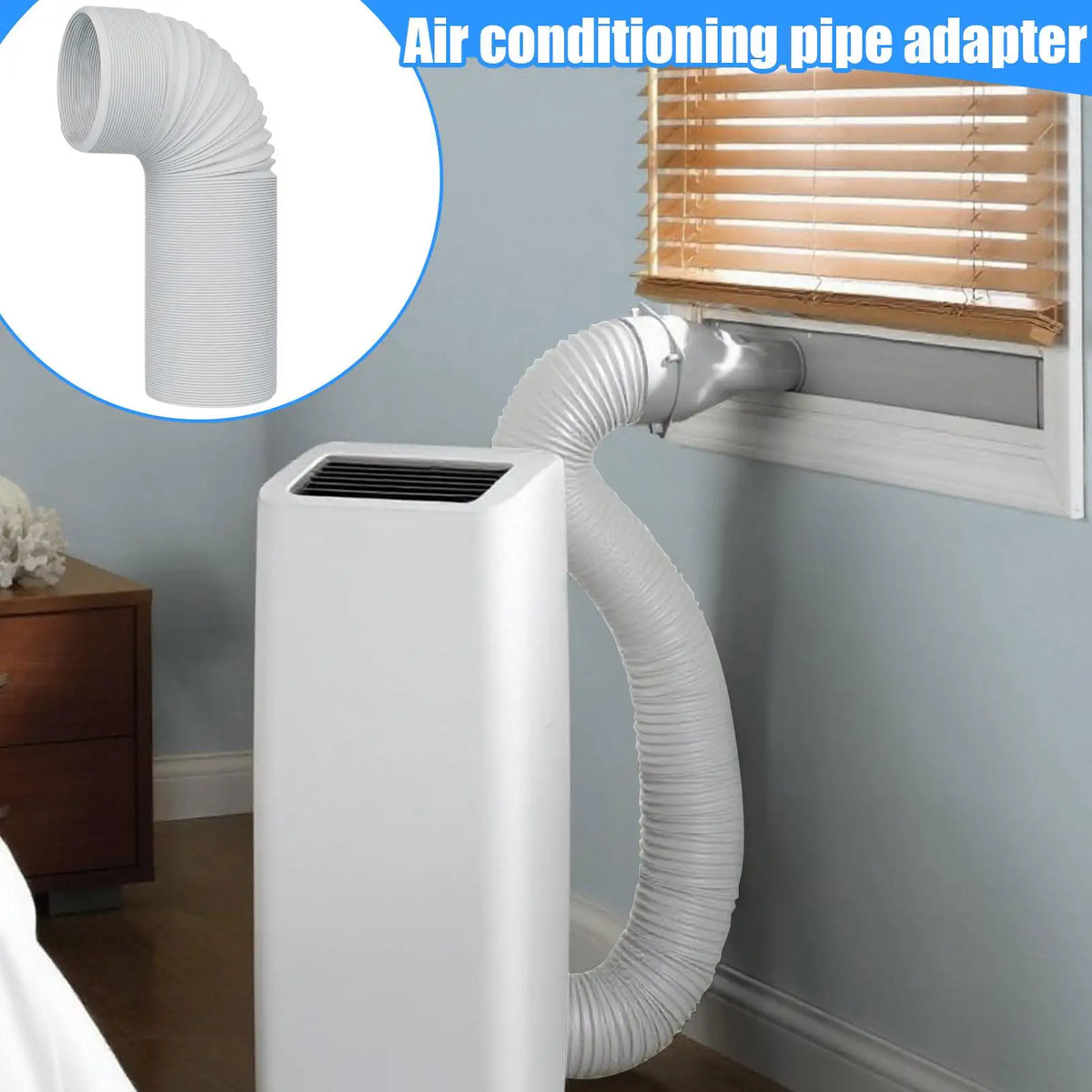 AC Water Drain Hose Fit 5.1/5.9in Diameter Vent AC Unit Drain Hose for Garage Home Indoor Car Office Bedroom Living Room