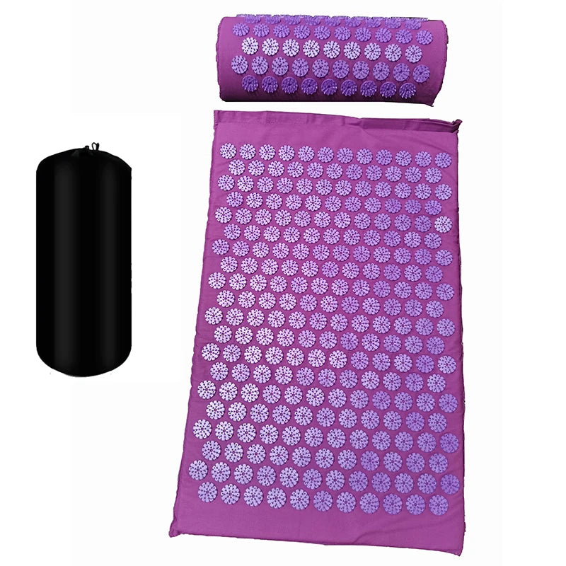 Massager Mat Shakti Mat Massage Yoga Mat Acupressure Relieve Stress Back Body Pain Spike Mat Acupuncture Massage Cushion