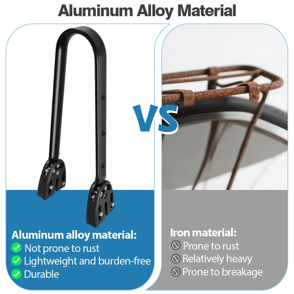 NEWBOLER Waterproof Bicycle Front Fork Bag Portable Bike Bag Bikepacking Luggage Bag Bicycle Rear Shelf Bicycle Luggage Carrier