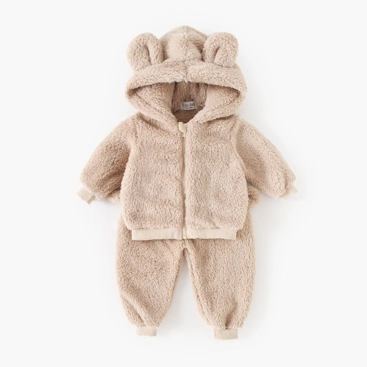 Sanlutoz Winter Warm Long Sleeve Baby Clothing SetsTops Zipper + Long Pants 2Pcs Cute