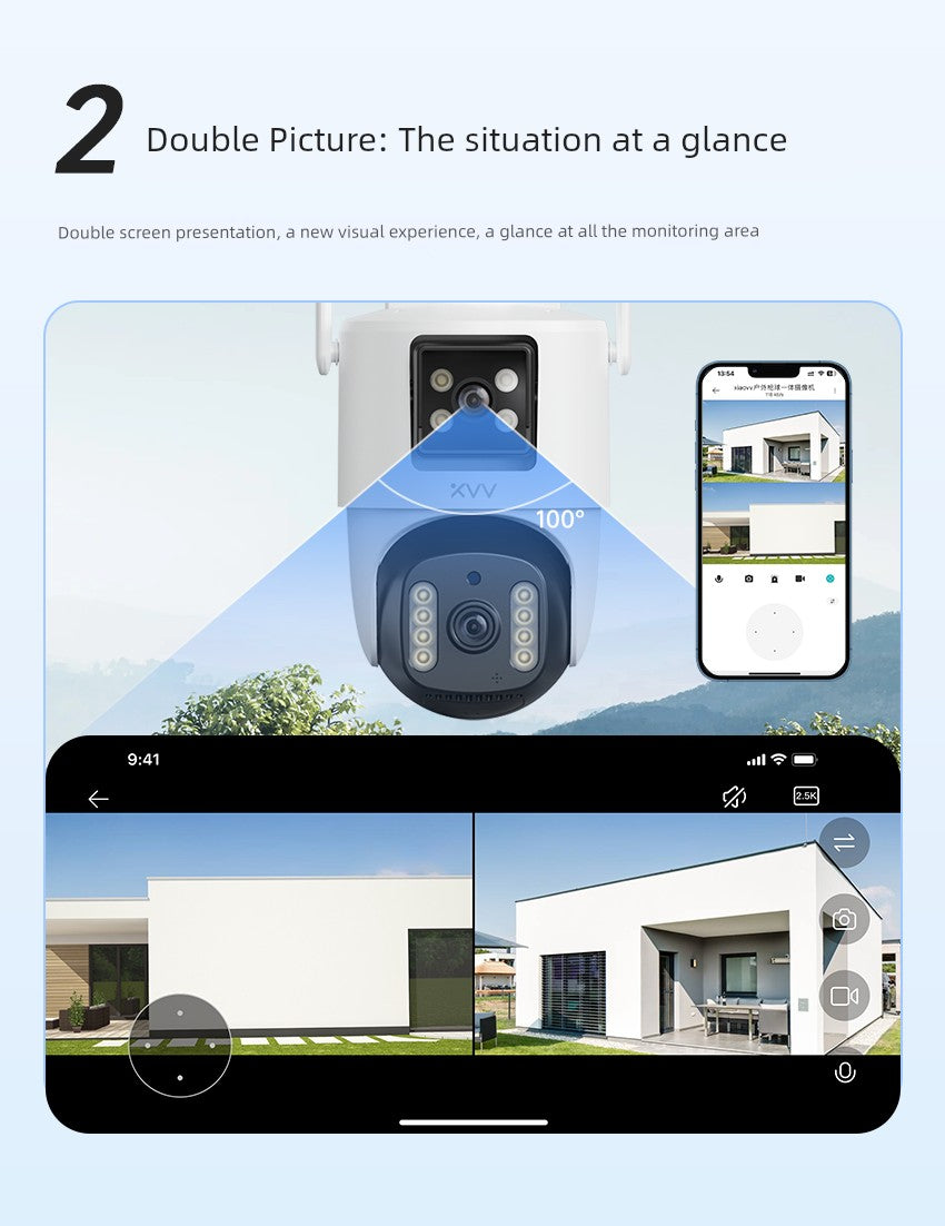 MIJIA App Camera Shadow Mobile Phone Remote For Home 360 Degrees No Dead Angle WiFi Door Ceiling Monitor