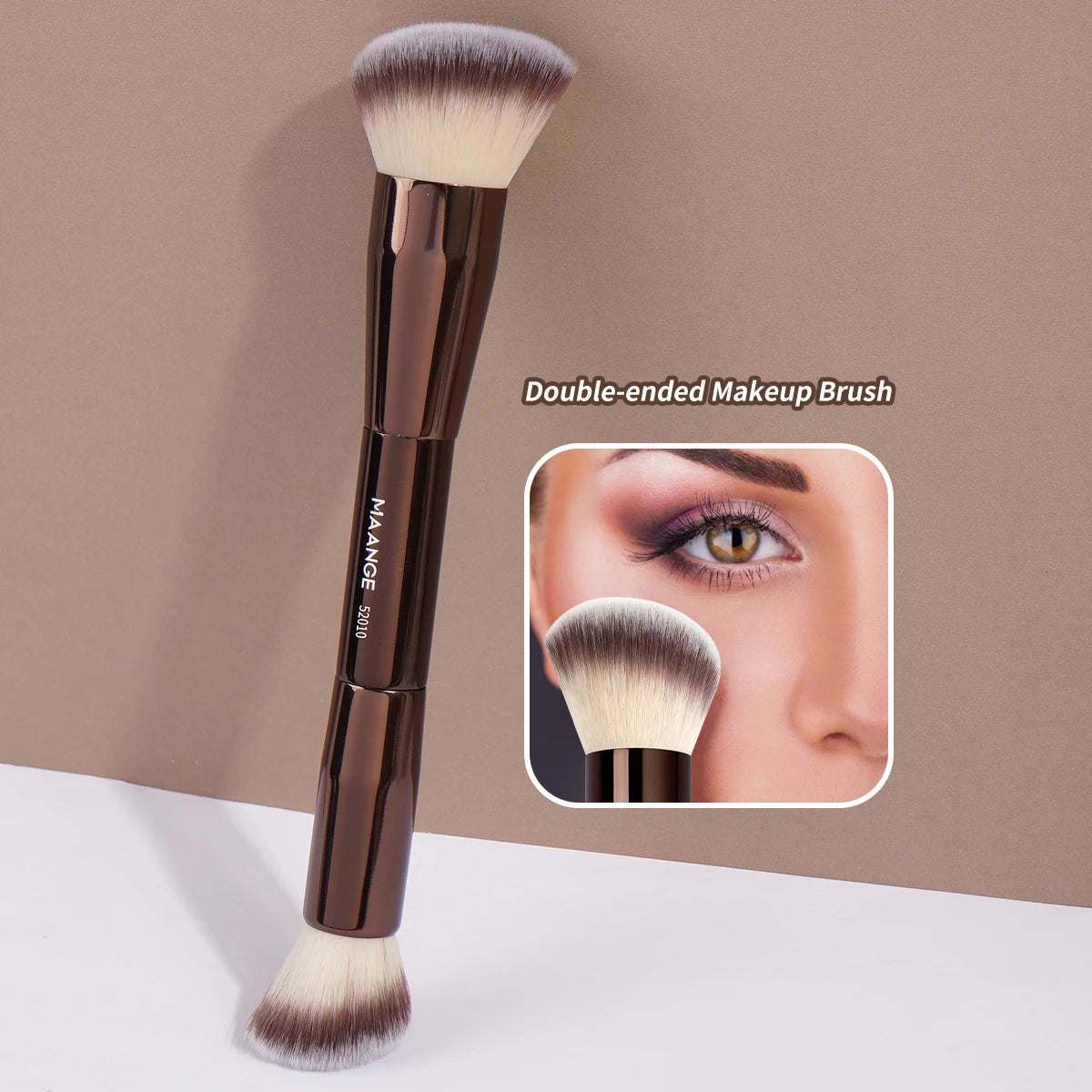 MAANGE Professional Makeup Brush Set Double Head Foundation Powder Concealer Blush Makeup Brush Soft Fiber Hair Cosmetic Beauty