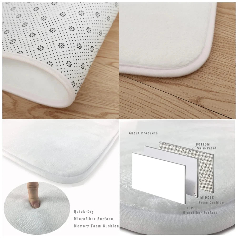 Japan Fashion H-Hysteric M-MiniS Floor Mat Non-Slip Laundry Room Mat Laundry Decor Balcony Child Living Room Bedside Mats