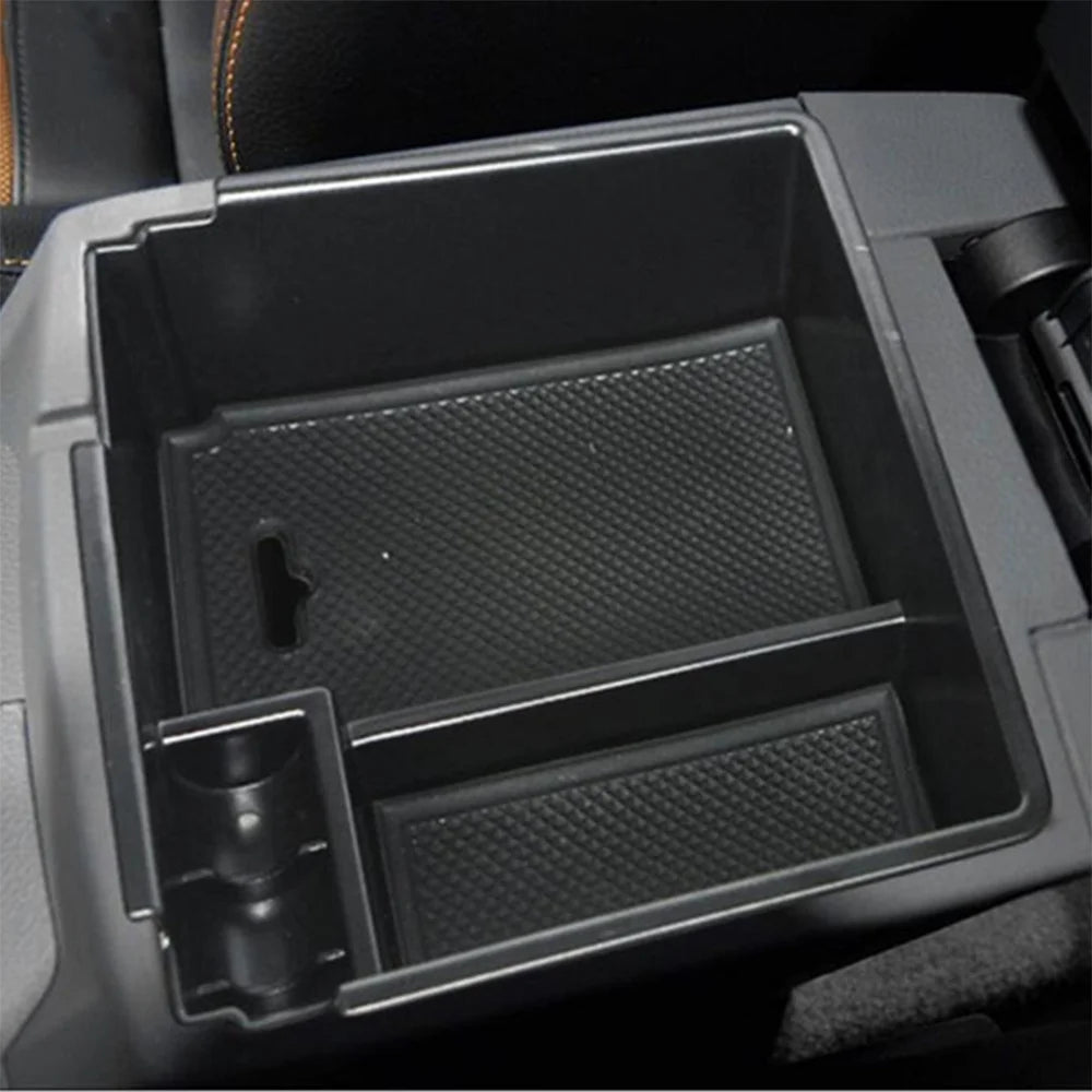 Car Armrest Insert Secondary Storage Box Center Console Organizer Tray For Ford RANGER 2015-2023 Car Interior Accessories