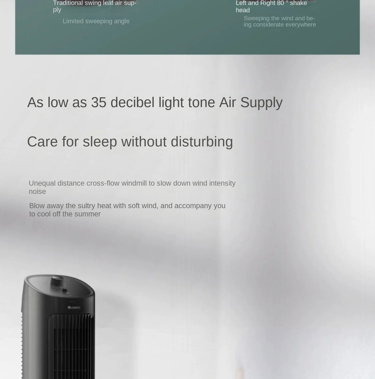 220V Gree air conditioning fan, air cooler, household mobile tower water small air conditioning fan AF