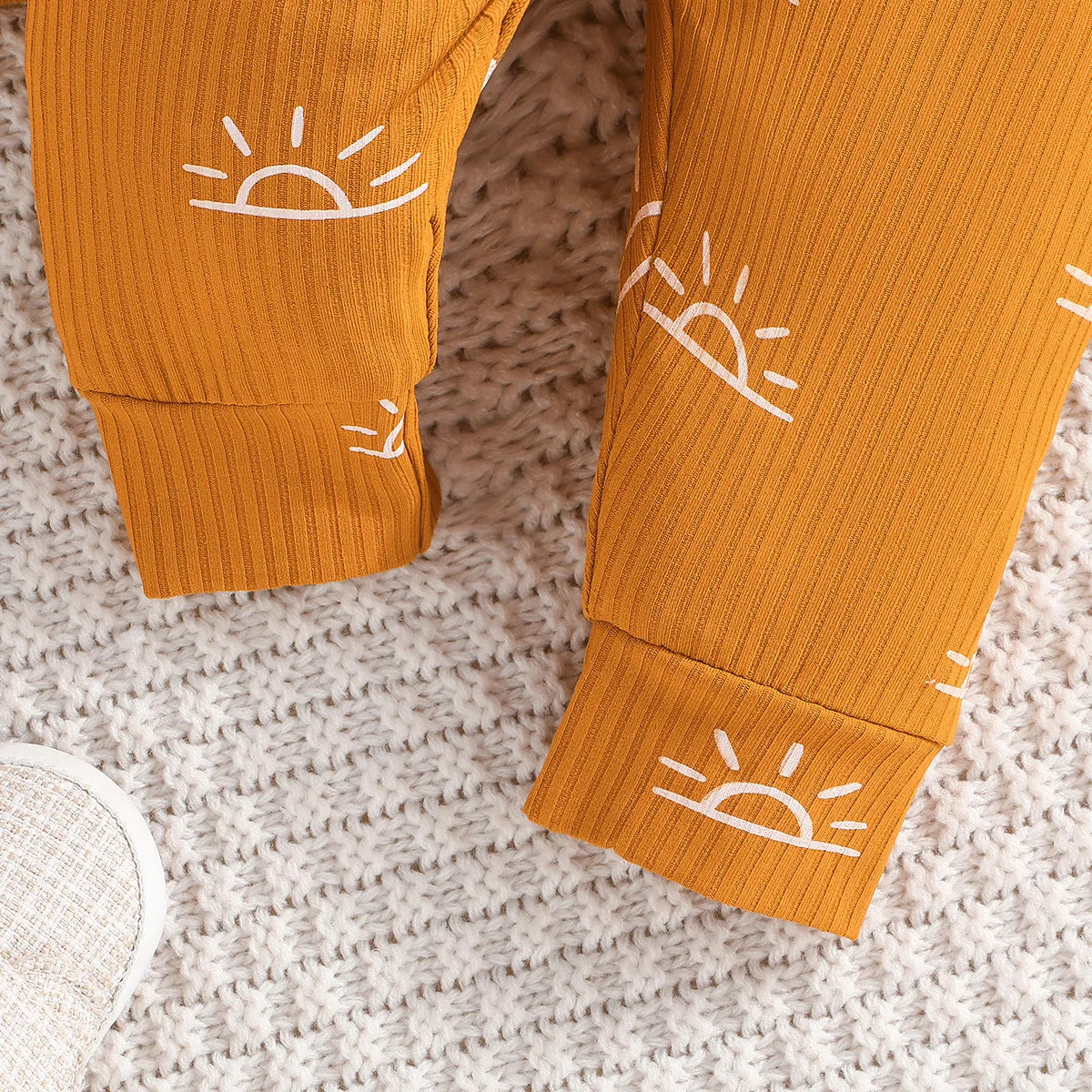 3PCS Baby Boys Clothes Set Spring Autumn Knitted V-neck Romper+infant Pants+hat Newborn Outfits , Newborn Clothing 0-18M