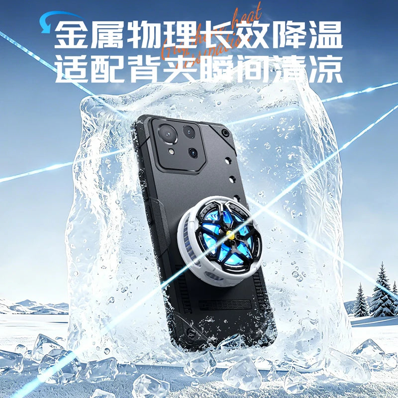 Graphene Cooling Magnetic Case for ASUS ROG Phone 9 8 7 Drop-proof Ice Hand Feel Soft Cover for Gamers Gaming