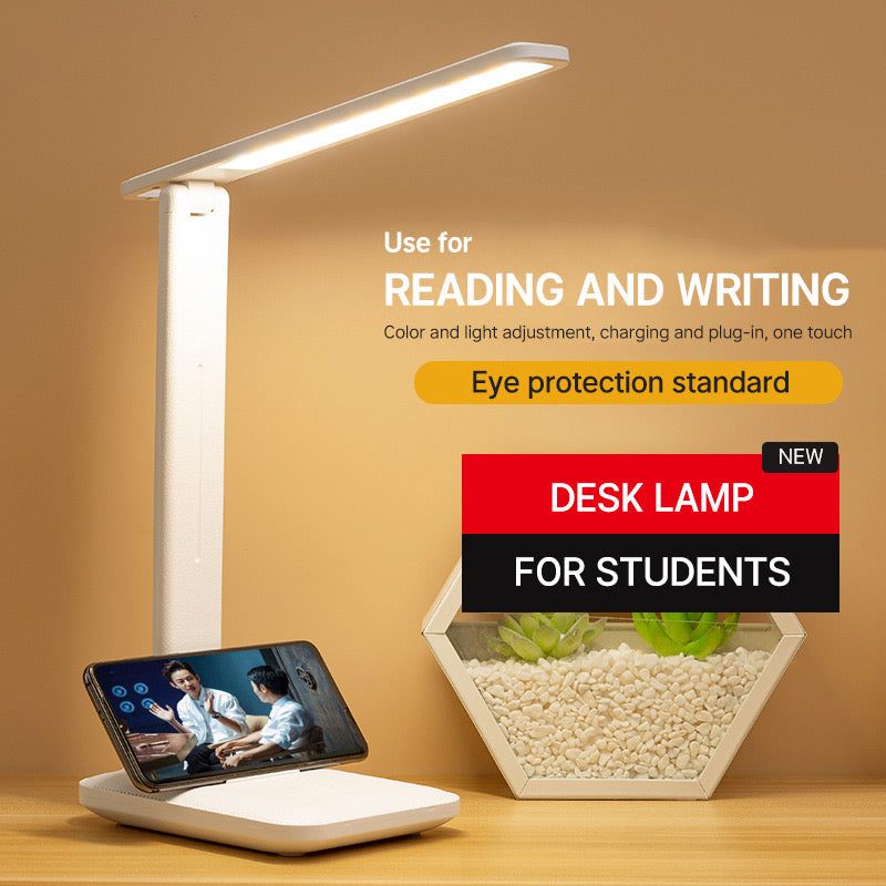 1PC Folding table lamp eye protection touch dimmable LED lamp student dormitory bedroom reading USB charge table lamp