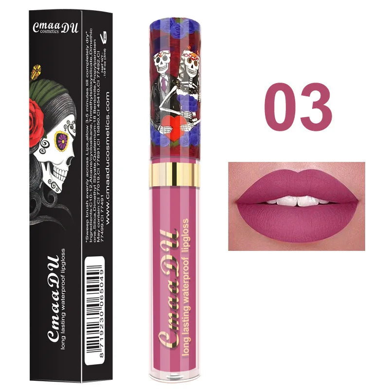 CmaaDU Waterproof Nude Matte Liquid Lipstick Lip Gloss Makeup Moisturizing Long Lasting Lipgloss Lip Stick Tint Beauty Cosmetic