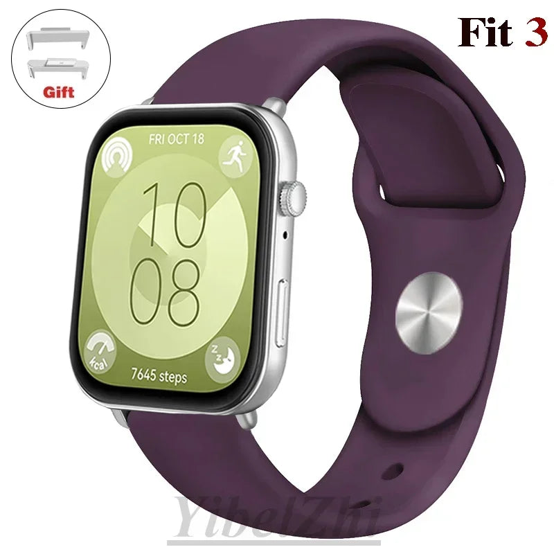 sport Band For Huawei Watch FIT 3 Strap smartwatch Silicone Official 1:1 correa for Huawei Watch fit3 2024 watchband Accessories