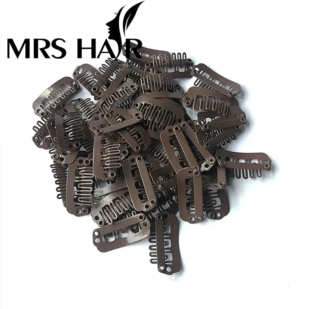 20/50pc 3.2cm hair extension clip U Wig Clips For Hair Extensions Clip hair Hair clips for hair wig accessories salon hair clips