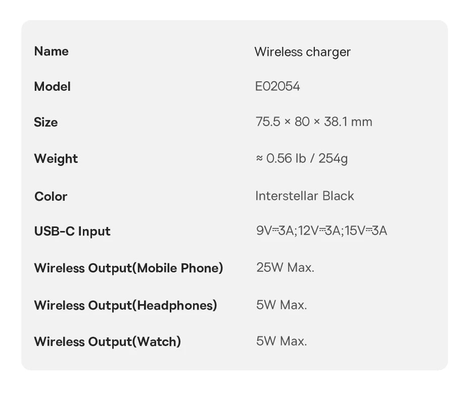 Baseus 3 in 1 Magnetic Wireless Charger Qi2.2 35W Fast Charging for IPhone 17 16 15 14 IWatch Earbuds AirPods Pro IWatch