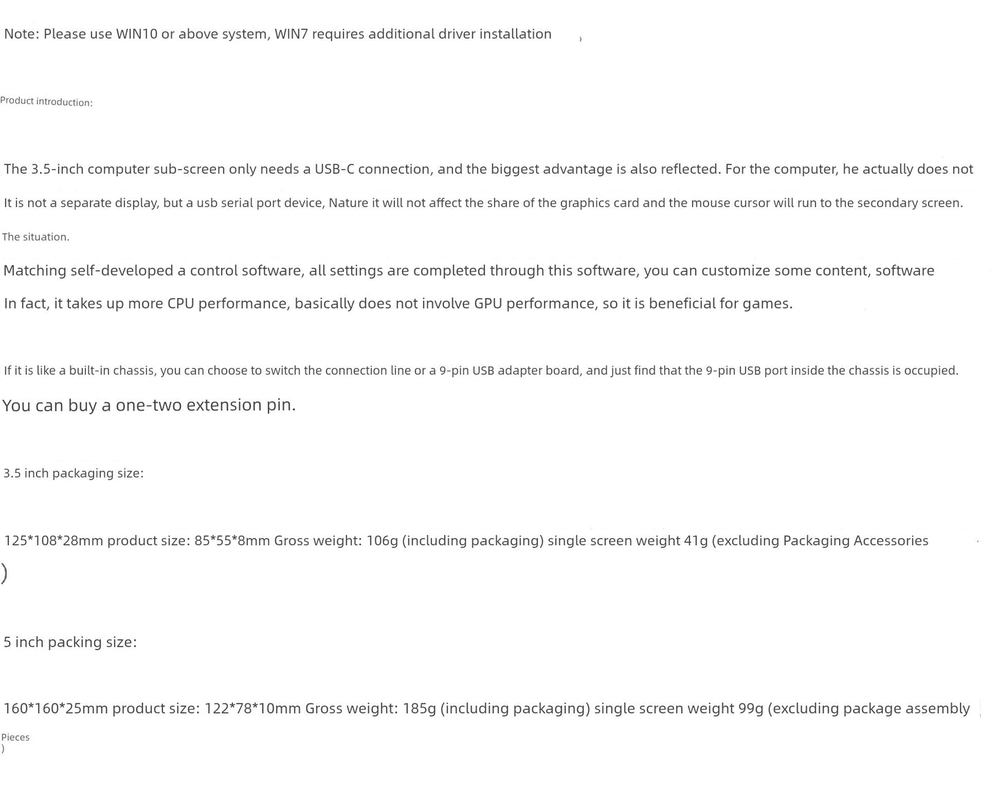 Computer Monitoring Built-in Notebook Sub-Screen