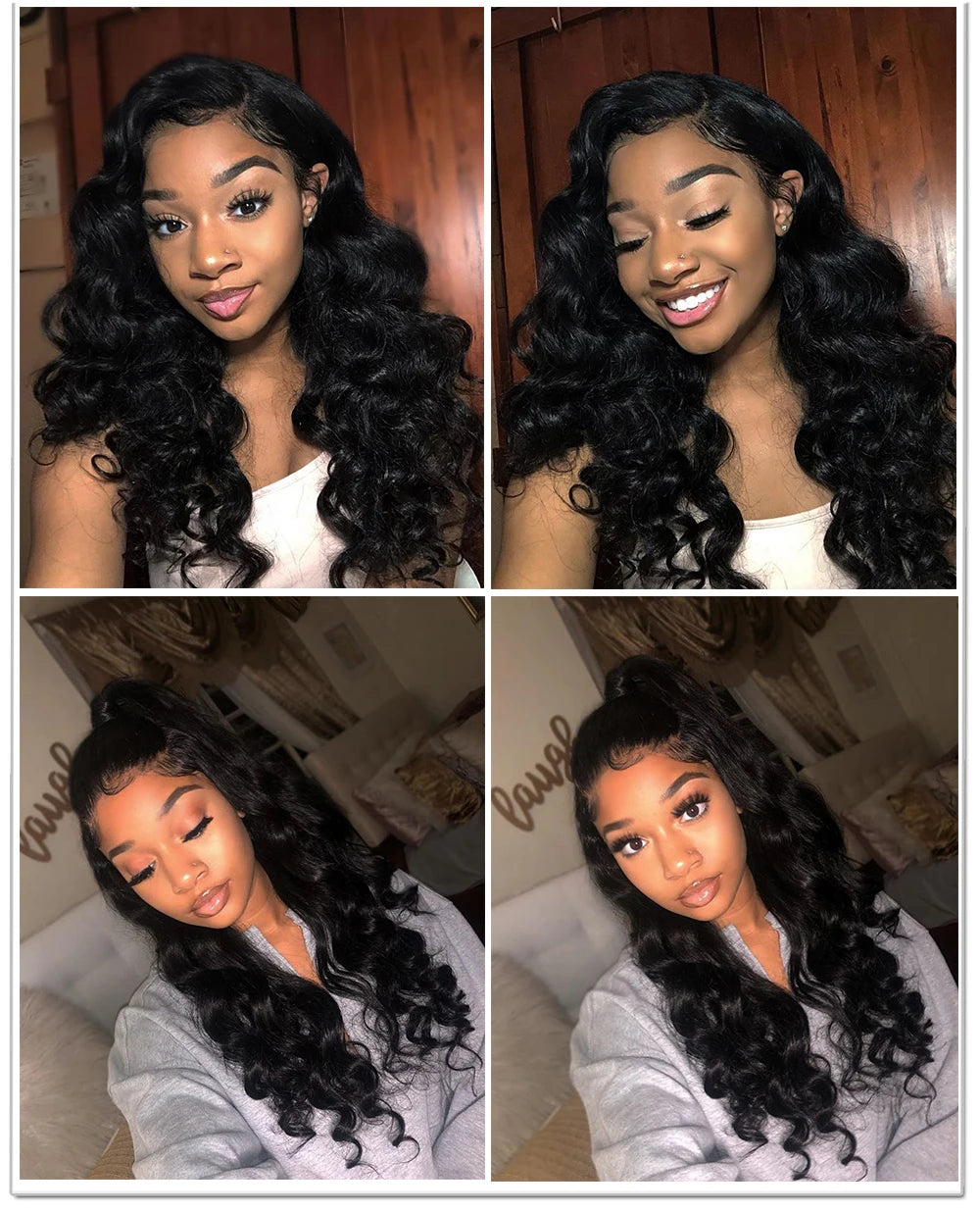 Malaysian Loose Wave Bundles With Frontal Unprocessed Virgin Human Hair Closure and 3 4 Bundles Loose Wave Bundles With Closure