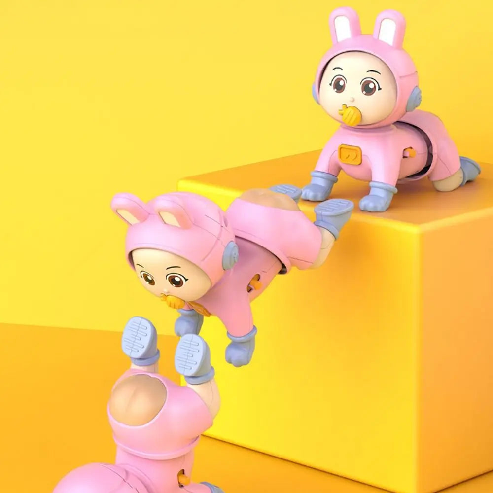 Learning Standing Climbing Electric Crawling Doll Walk With Music Crawling Baby Toys Cute Fun Baby Crawling Doll 0-3-year-old