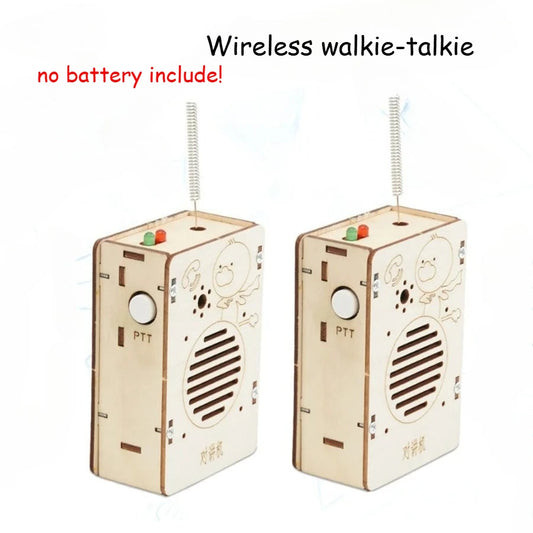 Wireless Walkie-talkie Model DIY Science Toys Physics Experimental Tool Kit Children Educational Toys School Supply