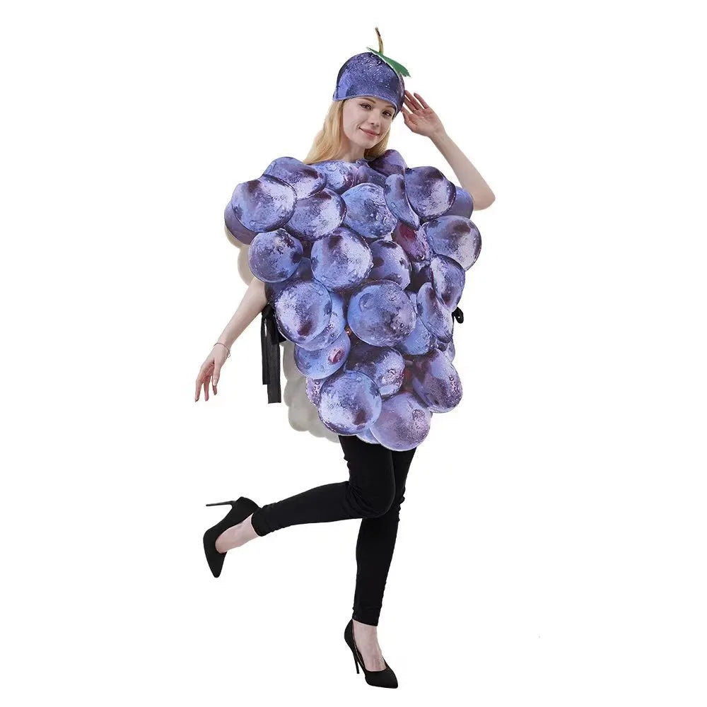 Halloween Stage Costumes Sports Games Fruit Parties Grape Costumes Role-playing Costumes Jumpsuits Performance Costumes