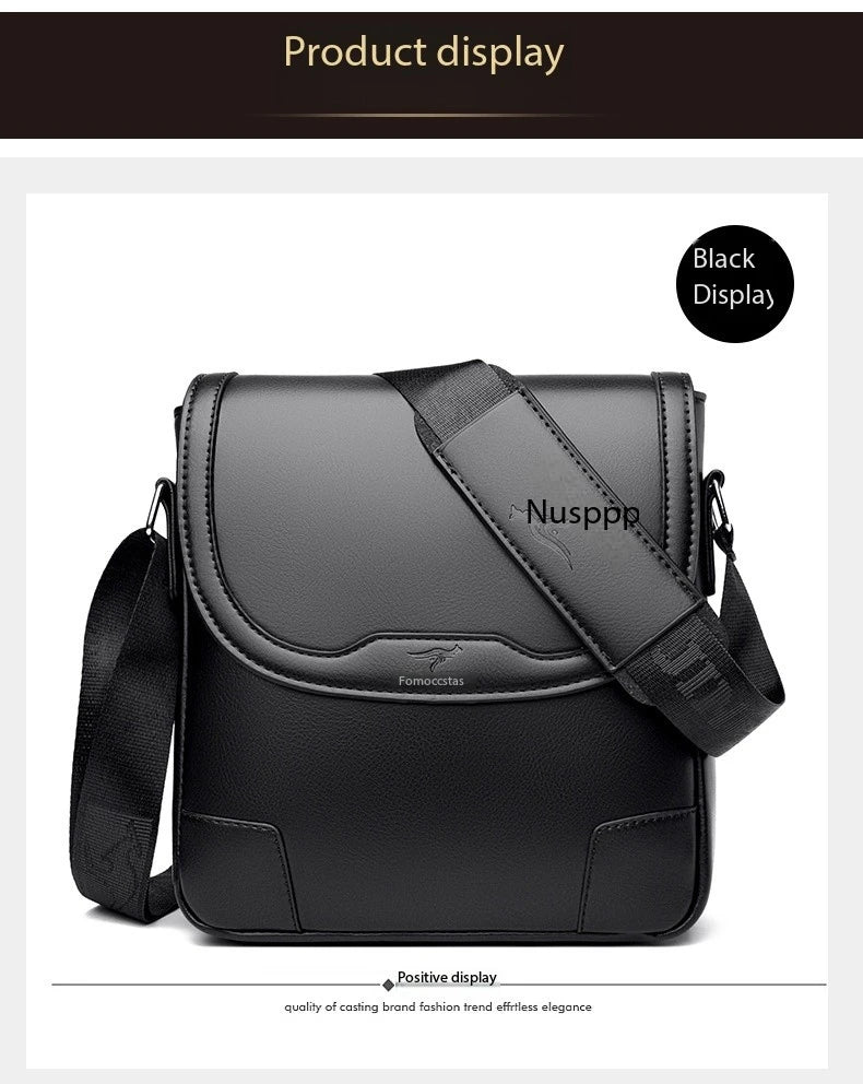 Luxury Brand Men Leather Shoulder Bags Waterproof Business Handbag Travel Tote Crossbody Cross Body Messenger Bag Pack For Male