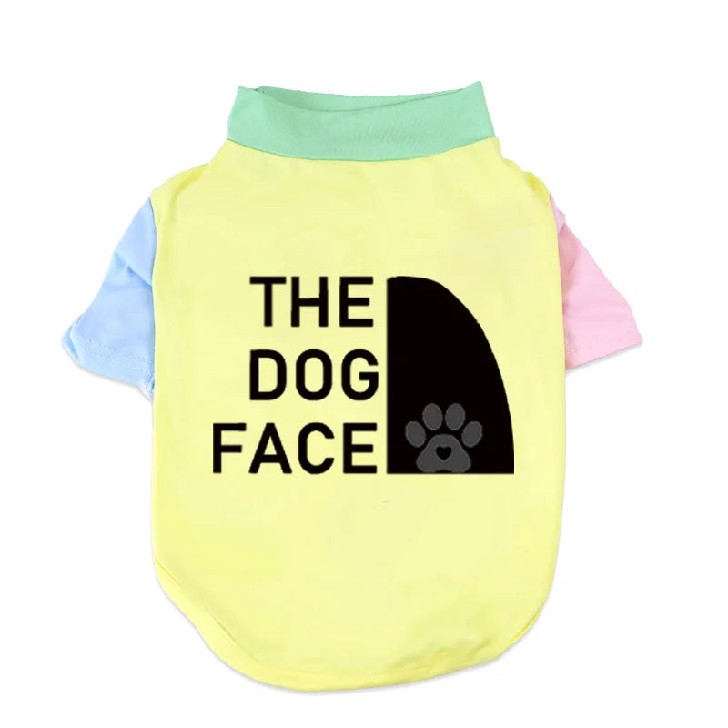 1 PC Pet T-Shirt, Cats & Dogs Soft Pure Cotton Teddy Bear Dopamine Vest. Shih Tzu, Siamese Cat Little Pet Daily Outfit